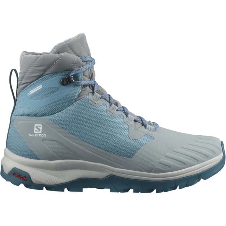 Blue / Grey Salomon Vaya Blaze Thinsulate Climasalomon Waterproof Women\'s Winter Boots | IE RQ4903